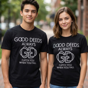 Positives Zitat Shirt mit GD-Logo (Unisex)